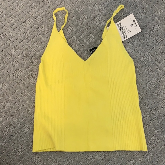 Yellow Cropped Tank - Picture 1 of 4